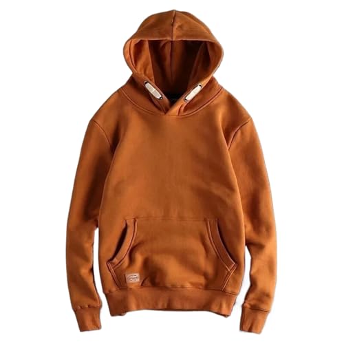 Men's Hooded Sweatshirt Solid Male Warm Winter Vintage Hoodie
