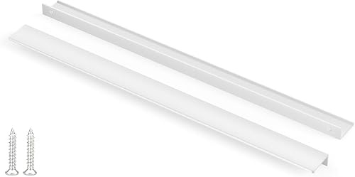 Miniatura 57 de Peaha Paquete de 30 manijas de gabinete de cocina de 5 pulgadas, tiradores negros para cajones de tocador, borde de puerta, tiradores de dedo