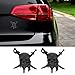 CARRUN 2X Skull Buccaneers Automobile Emblem Metal Badge Sticker Car Side Rear Front Hood Trunk Door Fender Bumper Metal Badge 3D Decal Sticker (Black)(Buccaneer)