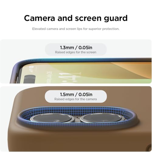 Image of Back Cover Compatible with iPhone 17 Case (6.3) Soft Touch Slim Liquid Silicone Full Protection Shock Proof Back Cover for iPhone 17 (SC Brown)