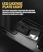 bylikeho License Plate Light,License Plate Holder,Car Accessories 12V LED License Plate Light,License Tag Light License Plate Bracket with Light,Tail Light Assemblies for Trailer,Truck,RV,Boat,UTV,ATV