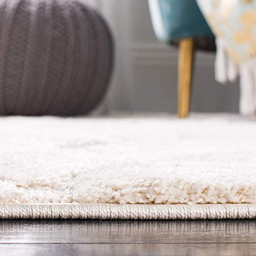 Image of Handwoven Microfibre 3D Rug for Living Room (Ivory & Ivory, 3 X 5 Feet, Microfibre)