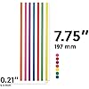 Disposable Plastic Drinking Straws - Straight - 7.75 Long (Assorted, 500)