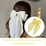 Yellow Hair Bow,Cute Big Bow Hair Clip with Polka Dot,Vintage Large Ribbon Clips,Barrettes Hair Accessories,for Women Lady Girls - Image 5