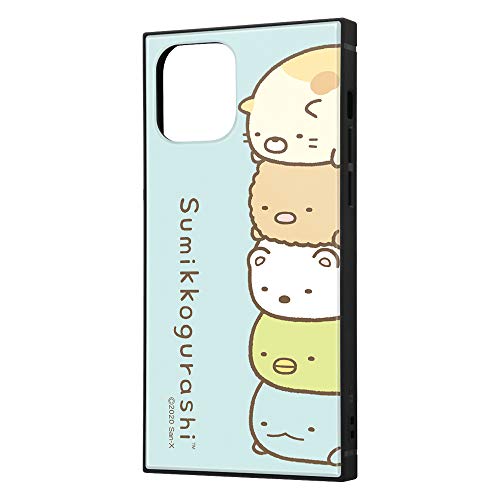 イングレム iPhone 12 iPhone 12 Pro すみっコぐらし 耐衝撃 ハイブリッド ケース カバー KAKU ストラップ ホール 付き スクエア 軽量 すみっコぐらし_4 IQ-SXP27K3TB/SK17