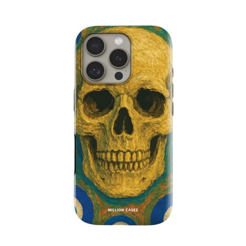 Image of MILLION CASES Back Cover Case for iPhone 15 Pro Scratch Resistant Anti-Slip Polycarbonate Shockproof Protective Durable Phantom Grin Crystal Case for Men & Boys