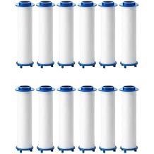 12 PCS Ion Drops Shower Head Filters, 3.3Inch Filtered Shower Head Replacements, Universal Fit for Most Showerheads, Showerhead with Filter for Detachable
