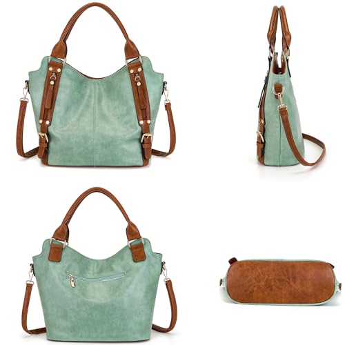 Image of Crossbody Bags for Women Large Hobo Purse Shoulder Handbag Wallet Set 2PCS | Soft PU Leather,Total 9 Pockets,Large Capacity,with a Spacious Functional Wallet,Detachable Shoulder Strap,Stylish Design