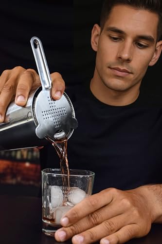image for TheBarsentials Cocktail Strainer Set Stainless Steel Bar Tools with St