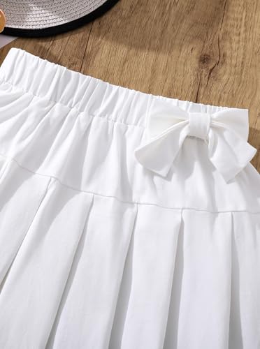 Image of Girls Pleated Skirts Cute Summer Graphic Casual Mini Tennis Skirts