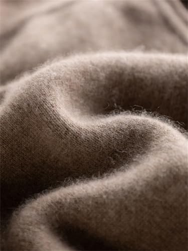 Women's 100% Cashmere Pants Casual Ankle Length Pencil Pants Autumn Winter Thick Warm Knitted Trousers3