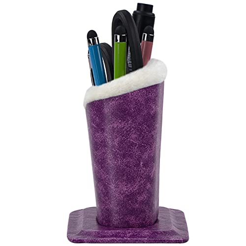 Image of Plush Fluffy Lined Anti-scratch Eyeglasses Holder Protective Glasses Stand Case