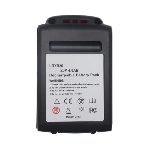 xiixtoo LBXR20 Replacement 4.0Ah 20V LB20 LBX20 LBXR20B LBXR2020 LBXR2520 LBX4020 LB2X4020 LB2X4020-OPE LBXR20-OPE Battery,Compatible with 20V B & D LST220 Cordless Power Tools