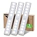 Luz Armario LED Sensor Movimiento Interior,Regleta Luces LED a Pilas Cocina Debajo Mueble Tira Magnética Adhesiva Escaleras Iluminacion sin Cables Detector Movimiento Barra Luz Nocturna para Gabinete