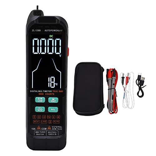 Multimètre numérique portable 1000V grand écran rétroéclairé alimentation USB en ABS pour auto