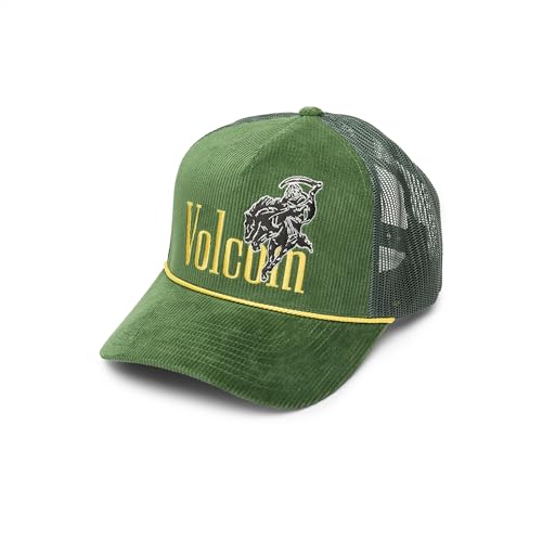 Image of Volcom Men's Snapback Hat - 6-Panel Twill Flat Brim Cap Adjustable Snap Closure