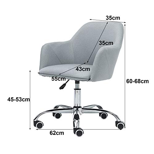 Chaise de bureau d'ordinateur idéale pour le télétravail avec dossier