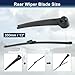 X AUTOHAUX Rear Windshield Wiper Blade Arm Set for VW Golf MK4 1997-2003 - 330mm 13inch