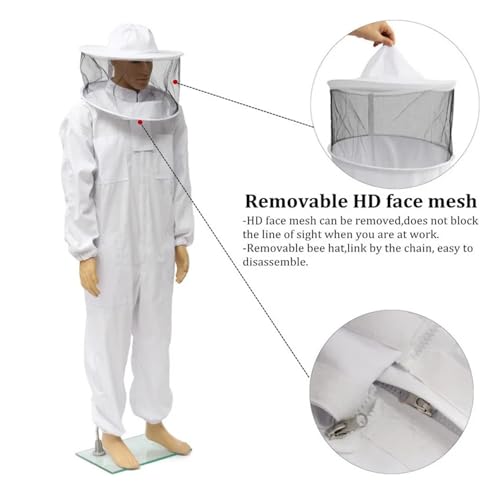 Traje de abeja con velo integrado para una protección completa XL 5