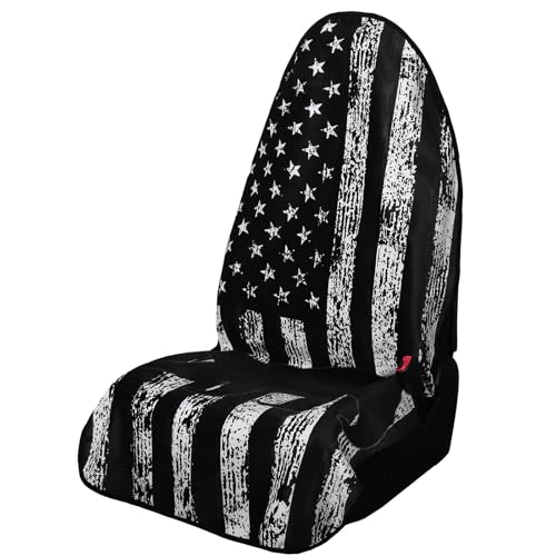 Image of Premium Hooded Cloth Seat Cover for Cars - Automotive Seat Pads Universal Fit for Sedans Truck Suv - Waterproof Front Seat Protectors Great for Athletes Workouts Swimming Running Boxing Yoga