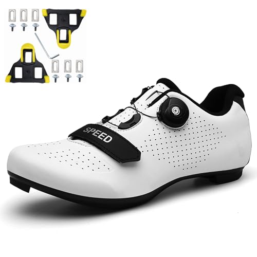 Zapatos de ciclismo respirables NGARY con máxima compatibilidad SPD y Delta para carretera