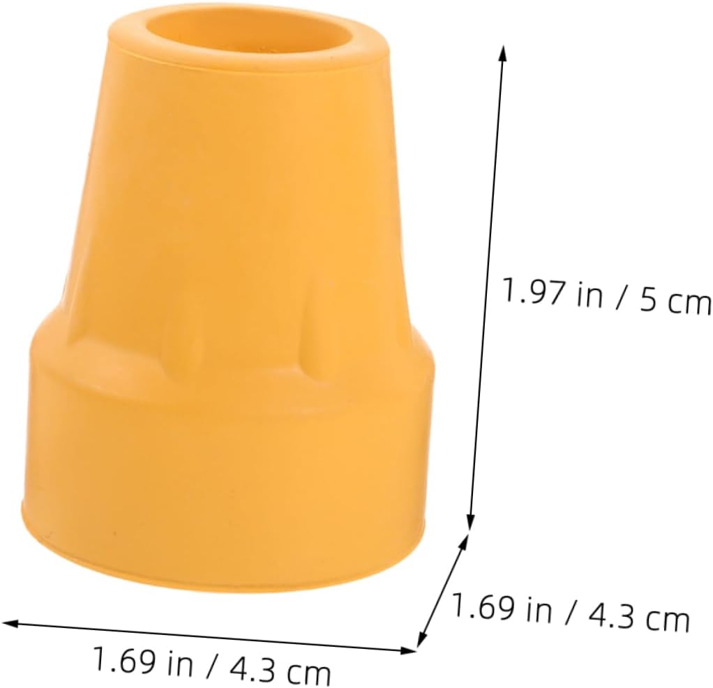 8pcs Nonskid Cane Tips for Enhanced Stability Non- Rubber Foot Protectors for Walking Poles for Hiking and Mobility Replacement Accessories