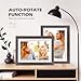 Frameo Digital Picture Frame WiFi 10.1inches Digital Photo Frame, Electronic Photo Frame Load from Phone, 1280x800 IPS Touch Screen HD Display, Auto-Rotate, Share Photos/Video-Great Gift(Brown Wood)