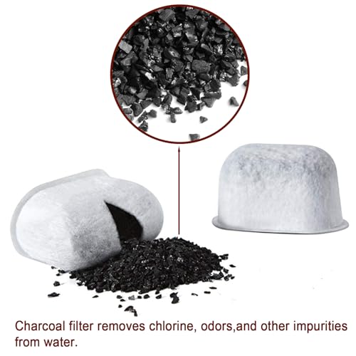 Image of 6 Pack Charcoal Water Filters Replacement for Breville Filters for Espresso Machine,Water Filters for Breville Espresso Machines Compatible with BWF100