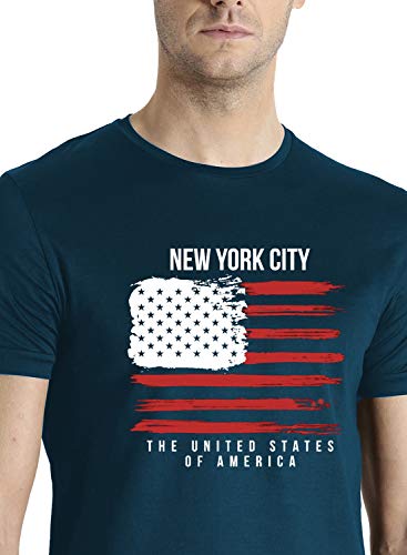 Image of ADRO Men's 100% Cotton Regular Fit T-Shirt