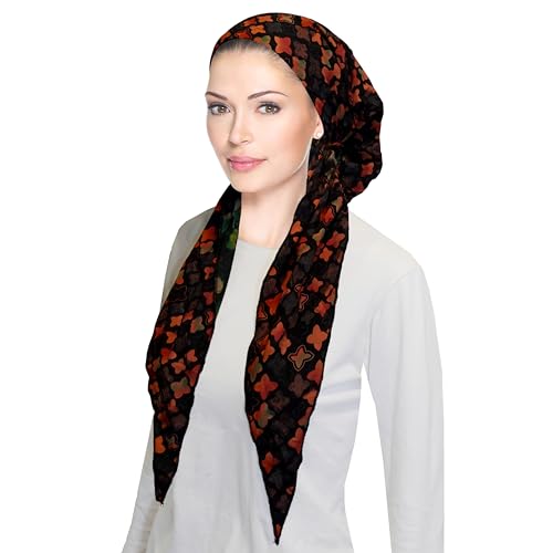 Pretied Head Scarf for Women Lightweight Pretied Bandana Tichel Head Scarves for Women Headwrap Jewish Head Coverings, Chemo