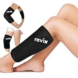 REVIX Shin Splint Relief Ice Packs, Calf Compression Sleeve for Legs Reusable Ice Pack for Elbow, Arm & Knee Pain Relief, Hot Cold Therapy for Sports Injury Recovery & Sprains
