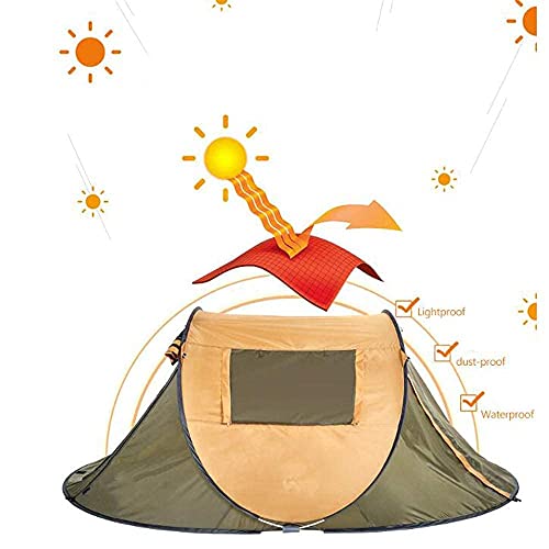 Tente de camping imperméable ventilée avec abri solaire intégré