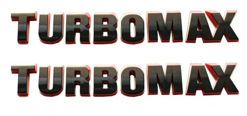 Image of Pair Set New Hood Letter Emblems 3D Nameplate Logo Compatible with 2024-2025 Silverado /Colorado Turbo-max Badge 85079242 (Redline)