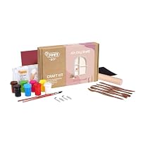 Jovi DIY Air Dry Magnets – Kit Argile Séchée à L'air 500 G + 8 Peintures Tempera + Outils