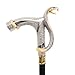 White Golden Cobra Head Fashion Walking Stick Decorative Walking Stick Cospaly Vintage Fashionable Walking Cane Crosier 93cm