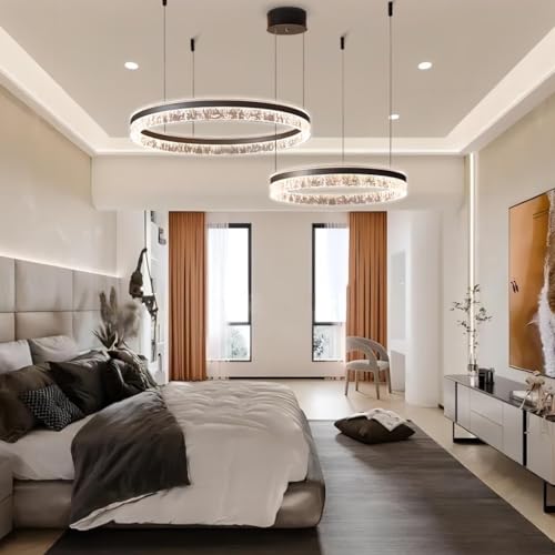 Lustre moderne à LED à intensité variable pour en finir avec la fatigue visuelle