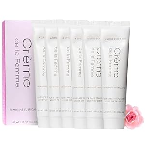 Crème De La Femme Daily Vaginal Moisturizing Cream for Long-Lasting Relief from Feminine Dryness Chemical & Hormone Free, Fragrance-Free, Also a Hydrating Intimate Lubricant for Men and Women – 6 Pack