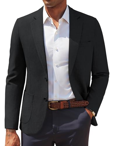 Manteau de sport décontracté homme coupe ajustée et revers cranté