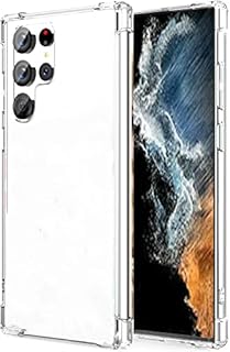 Samsung galaxy S22 Ultra Phone Case, Folmecket Shockproof Crystal Clear Hard Bumper Slim Protective Phone for Galaxy S22 Ultra 5G Case 6.8" (S22 Ultra 5G Clear)
