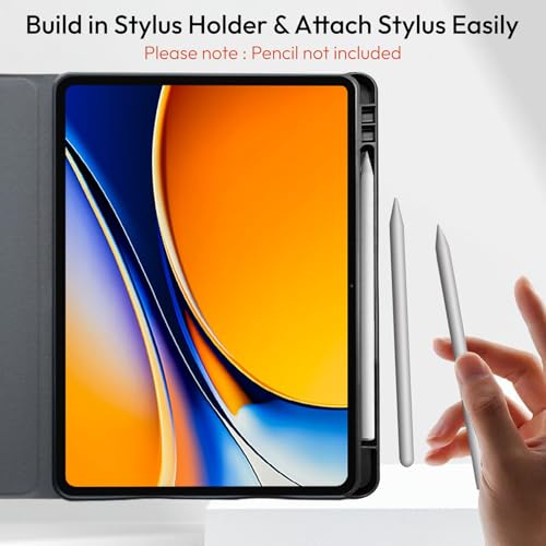 Image of Robustrion Cover for Realme Pad 3 11.61 inch Cover Case with Pencil Holder, Deer Flip Cover Case for Realme Pad 3 Tablet Cover [Auto Sleep Wake Support] - Dark Green