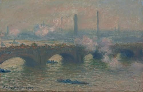 Art Posters Claude Monet impression premium pont de Waterloo tableau salon 60x90cm