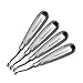 Winged Dental Elevator Set of 4 with 5mm to 8mm Back Bent Tip Having Standard Handle