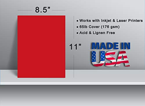 Assorted Christmas Cardstock Combo - 75 Sheets - 65Lb Cover Paper, 8.5" X 11", Printer Compatible Stock - For Crafts, Gift Tags, Invitations & Card Making #TOP1