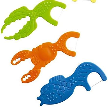 ACCLEANChildrens Sea Creatures Fun Flossers ~ Kids Set of 3 FLOSSERS