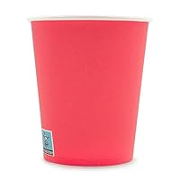 CEILIWEN 100-Pack 9oz (250ml) Navy Blue & Gold Foil Dot Party Cups - Elegante Koninklijk Blauwe Papieren Bekers voor Warme & Koude Dranken - Ideaal voor Bruiloften, Feesten en Evenementen