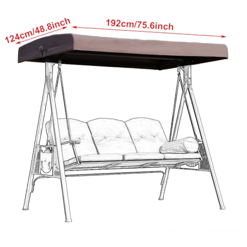 Cubierta de repuesto para columpios al aire libre impermeable patio 3