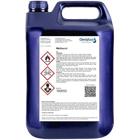 Chemiphase Methanol - 99.85% Purity - Virgin Grade 5 Litres Cover