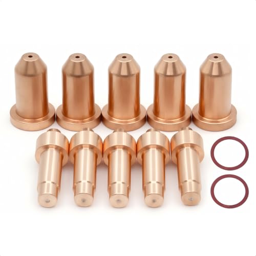 770791 Electrode & 770796 Tip/Nozzle for Hobart Airforce 27i 40i Plasma Cutter XT30R XT40R Torch Plasma Consumables(PKG-12)