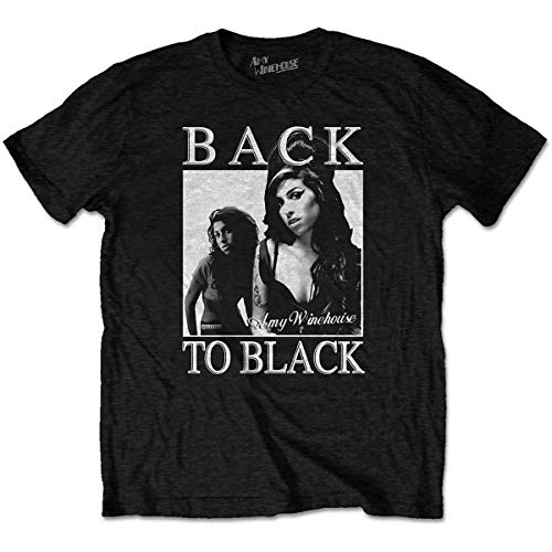 Amy Winehouse Back to Black Official Tee T-Shirt Mens Unisex (X-Large)