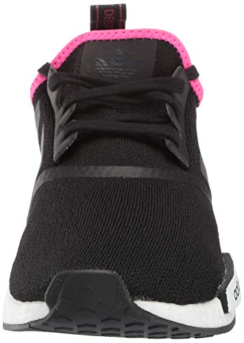 adidas Originals mens Nmd_r1 Running Shoe, Black/Black/Shock Pink, 13 US2
